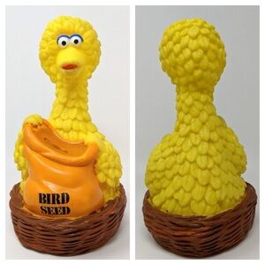 Vintage Big Bird Seed Money Coin Piggy Bank Sesame Street